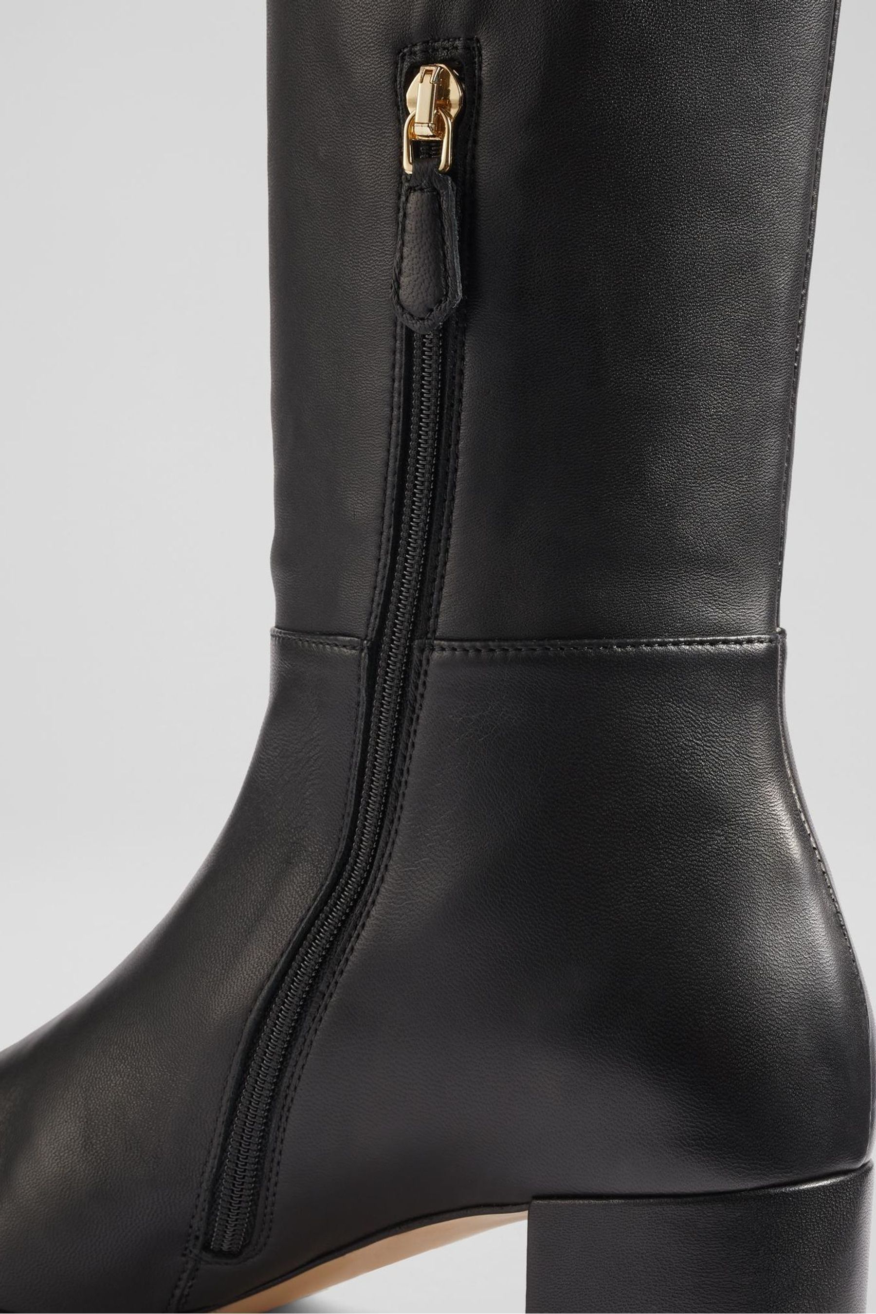 Buy LK Bennett Black Low Karen Kristen Boots from Next Luxembourg