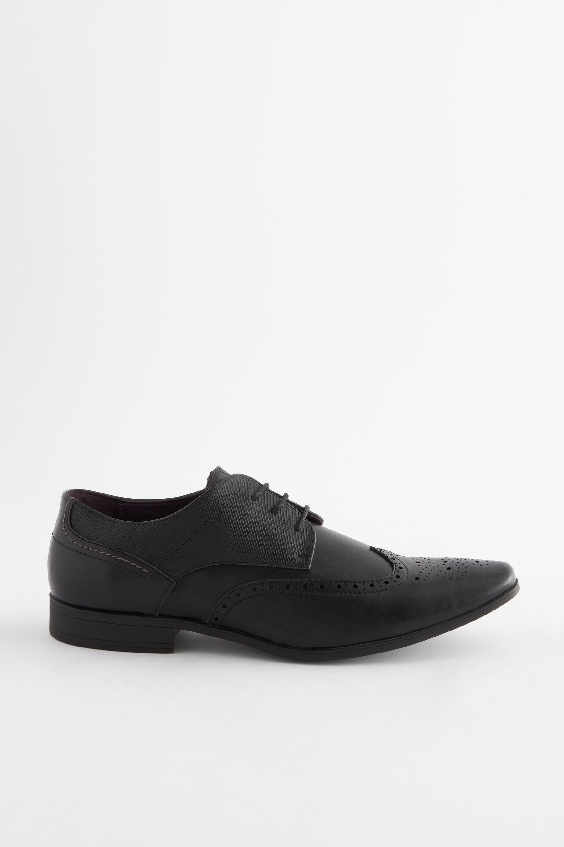 Mens wide fit brogue boots clearance