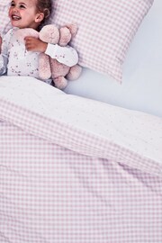 The White Company Pink Reversible Gingham Bedset - Image 2 of 2