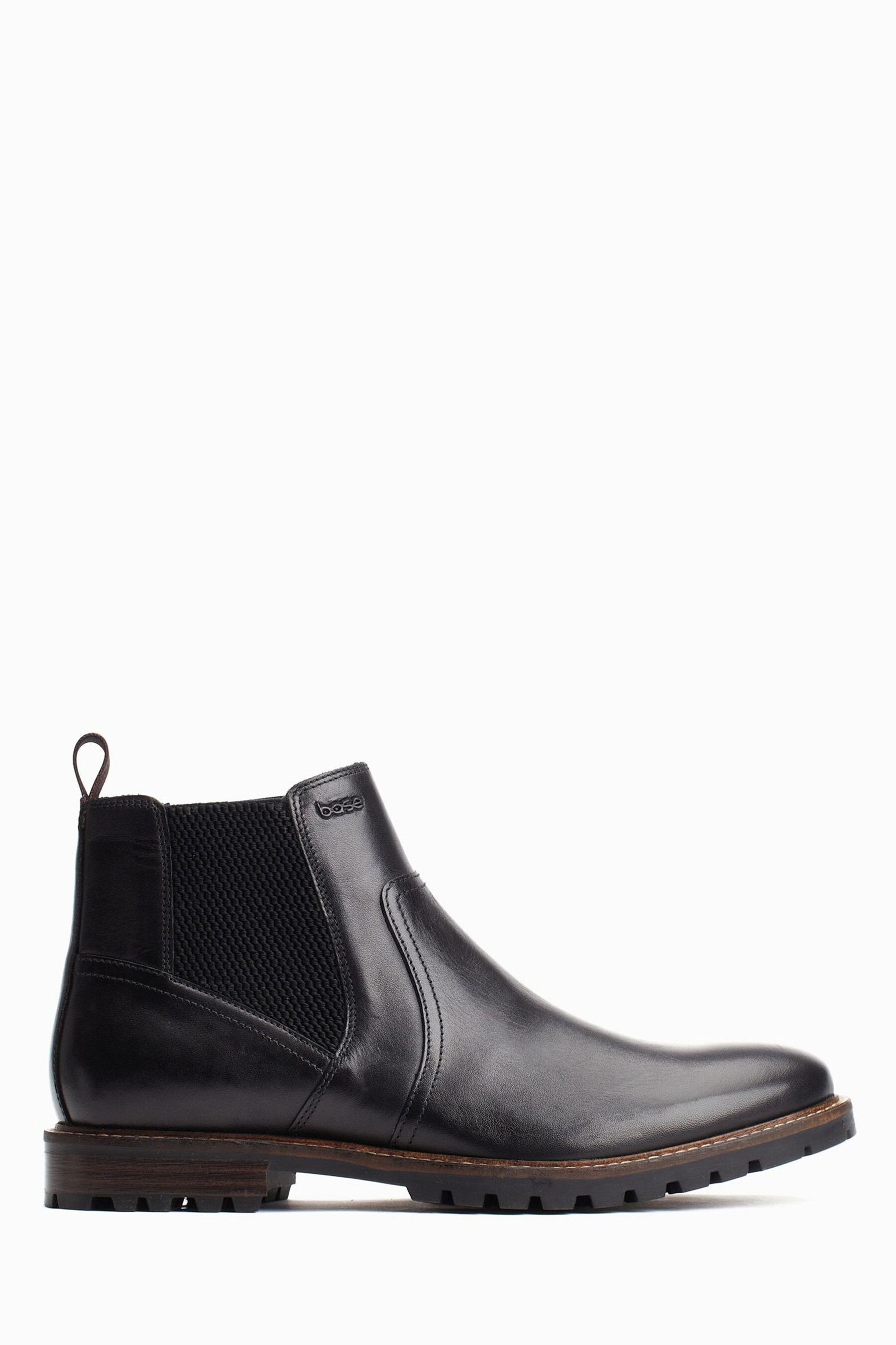 Buy Base London Black Kinshaw Waxy Leather Boots from Next Luxembourg