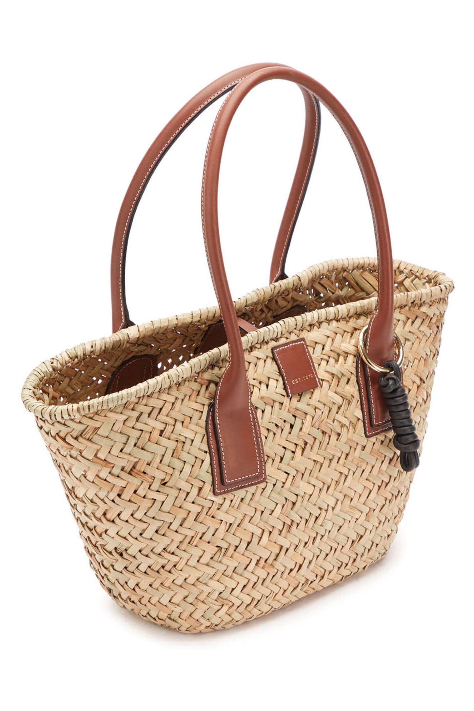 Jigsaw straw bag shop