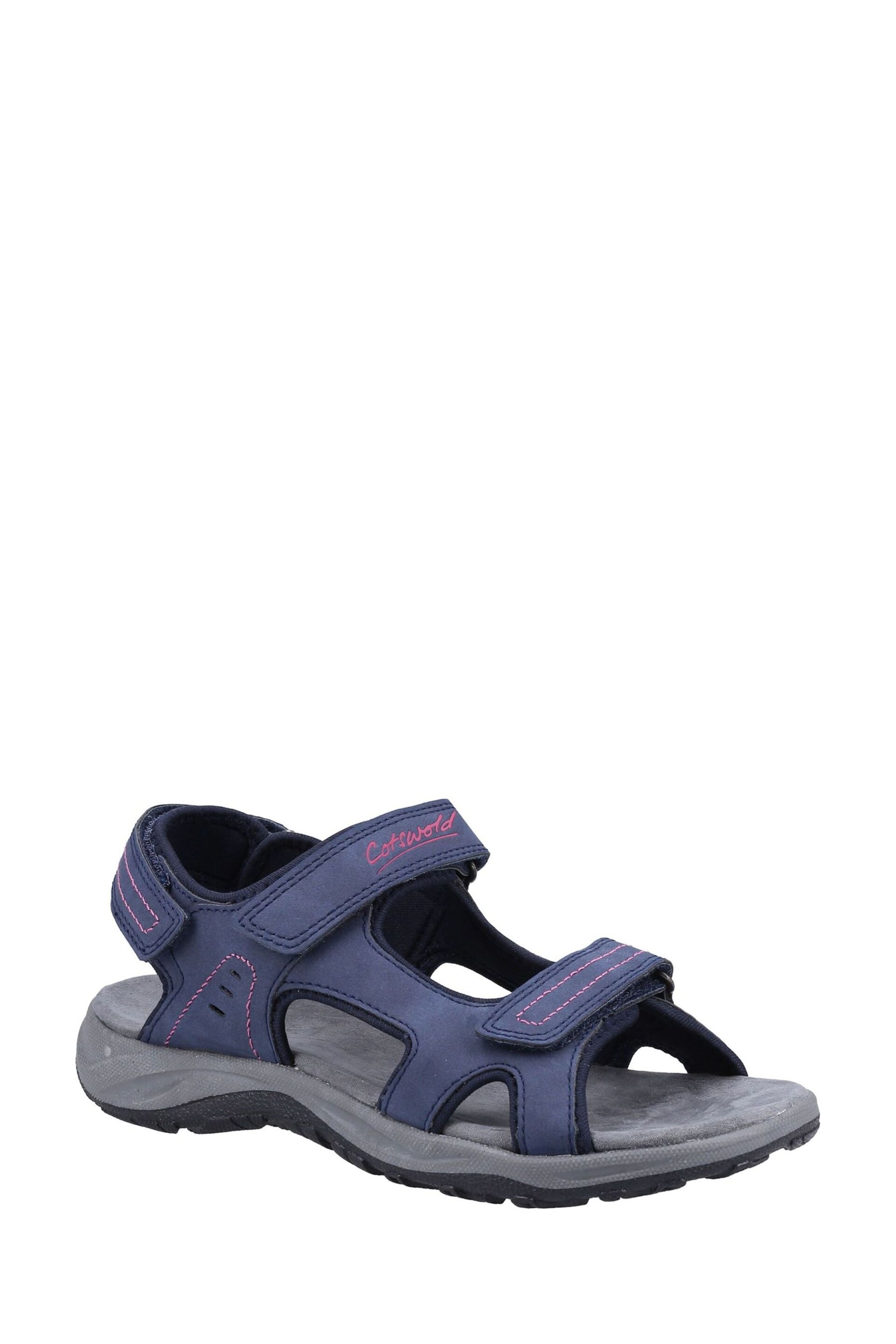 Cotswold Blue Freshford Touch Fastening Sandals - Image 2 of 4