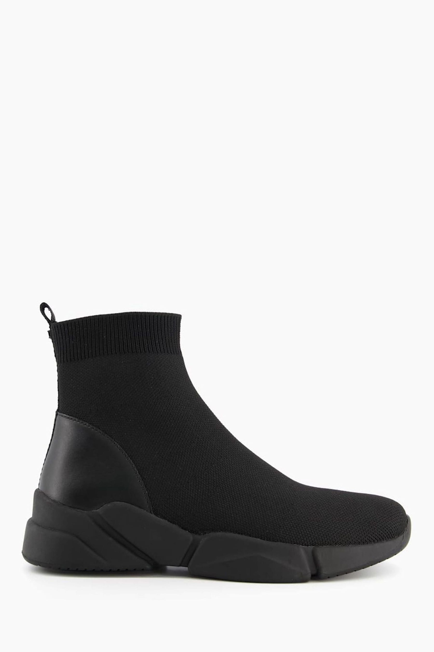 Buy Dune London Black Event High Top Knitted Trainers from Next Luxembourg