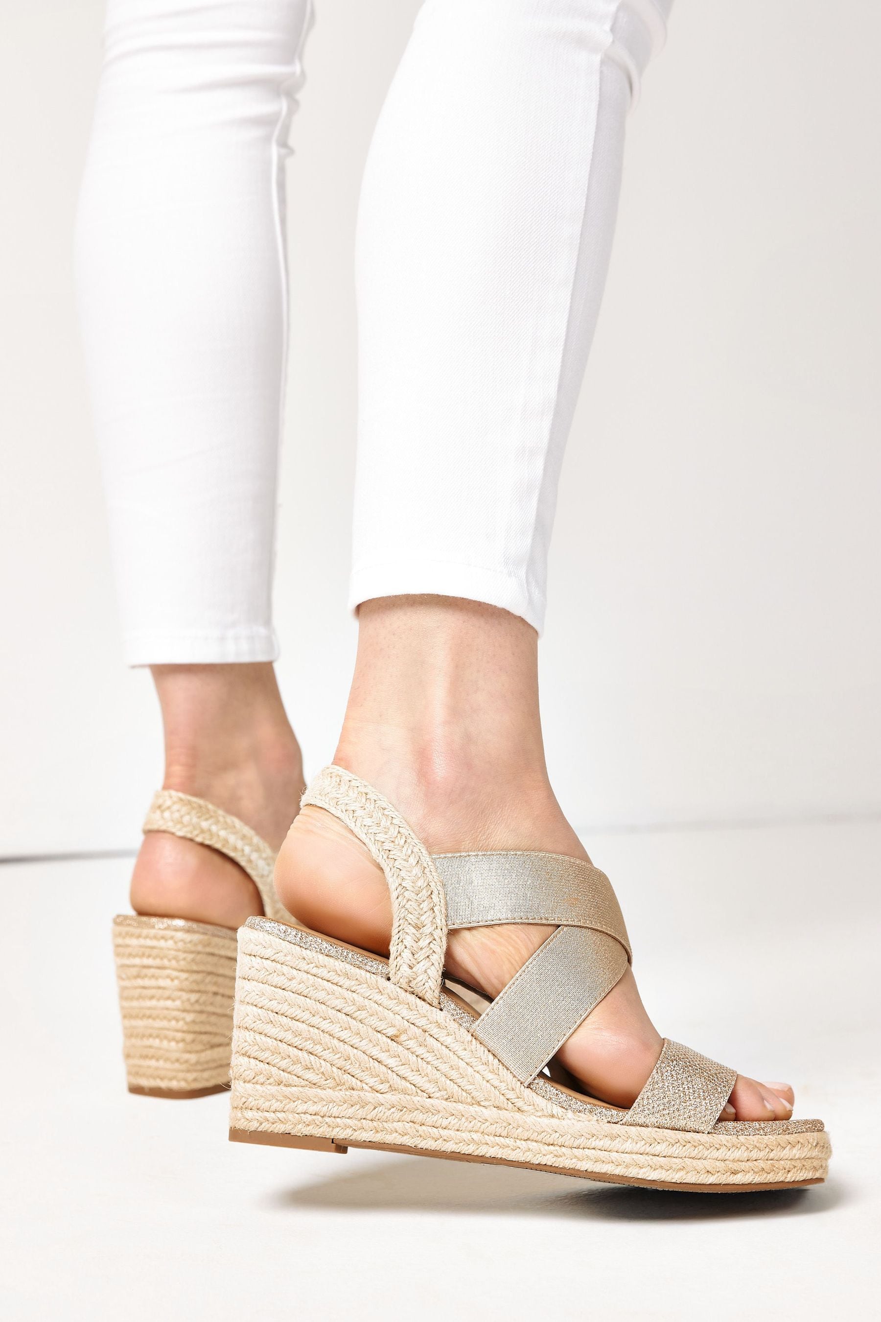 Wide fit rose gold wedges on sale