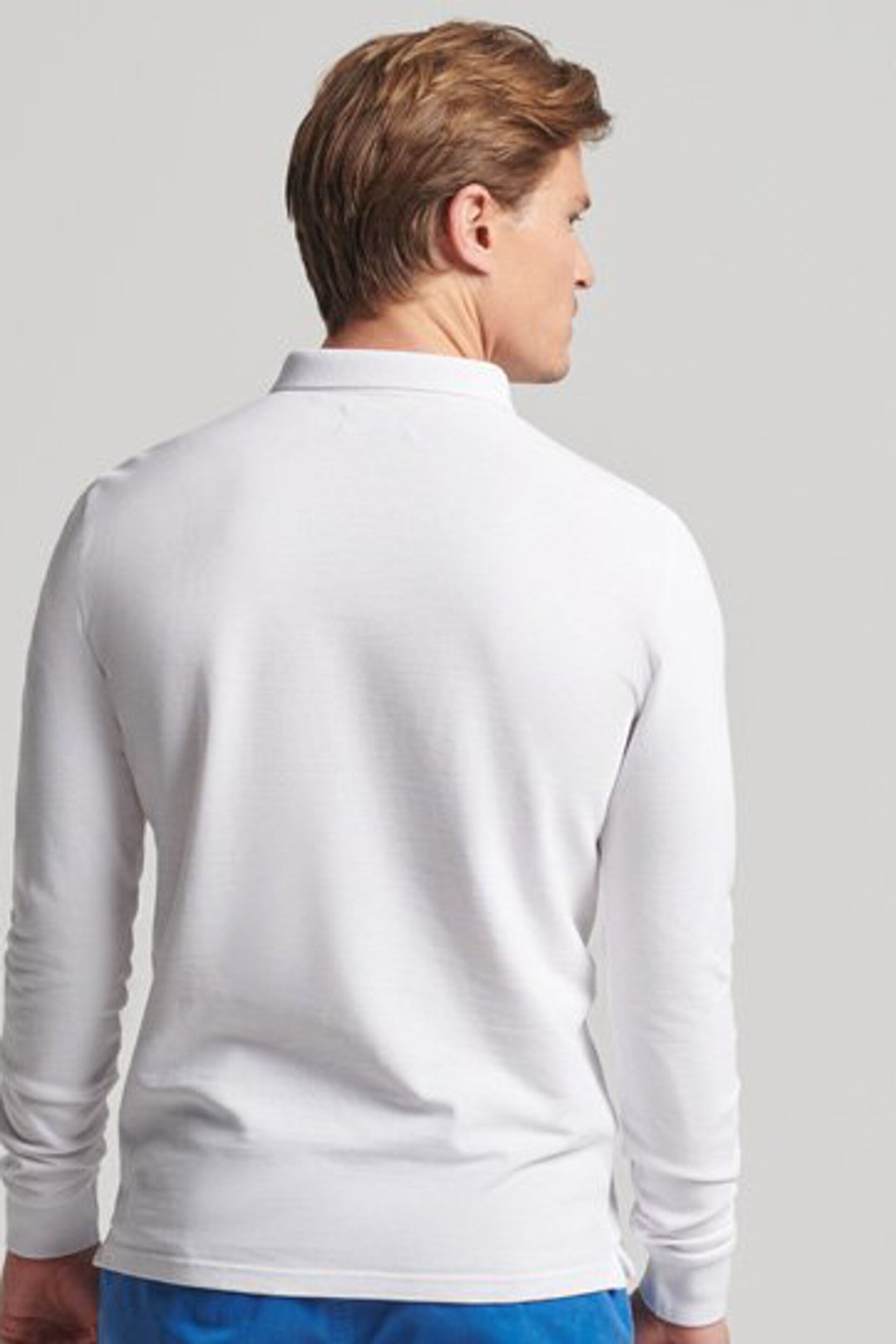 Superdry White Studios Organic Cotton Pique Polo Shirt - Image 2 of 8