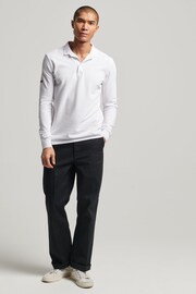 Superdry White Studios Organic Cotton Pique Polo Shirt - Image 3 of 8