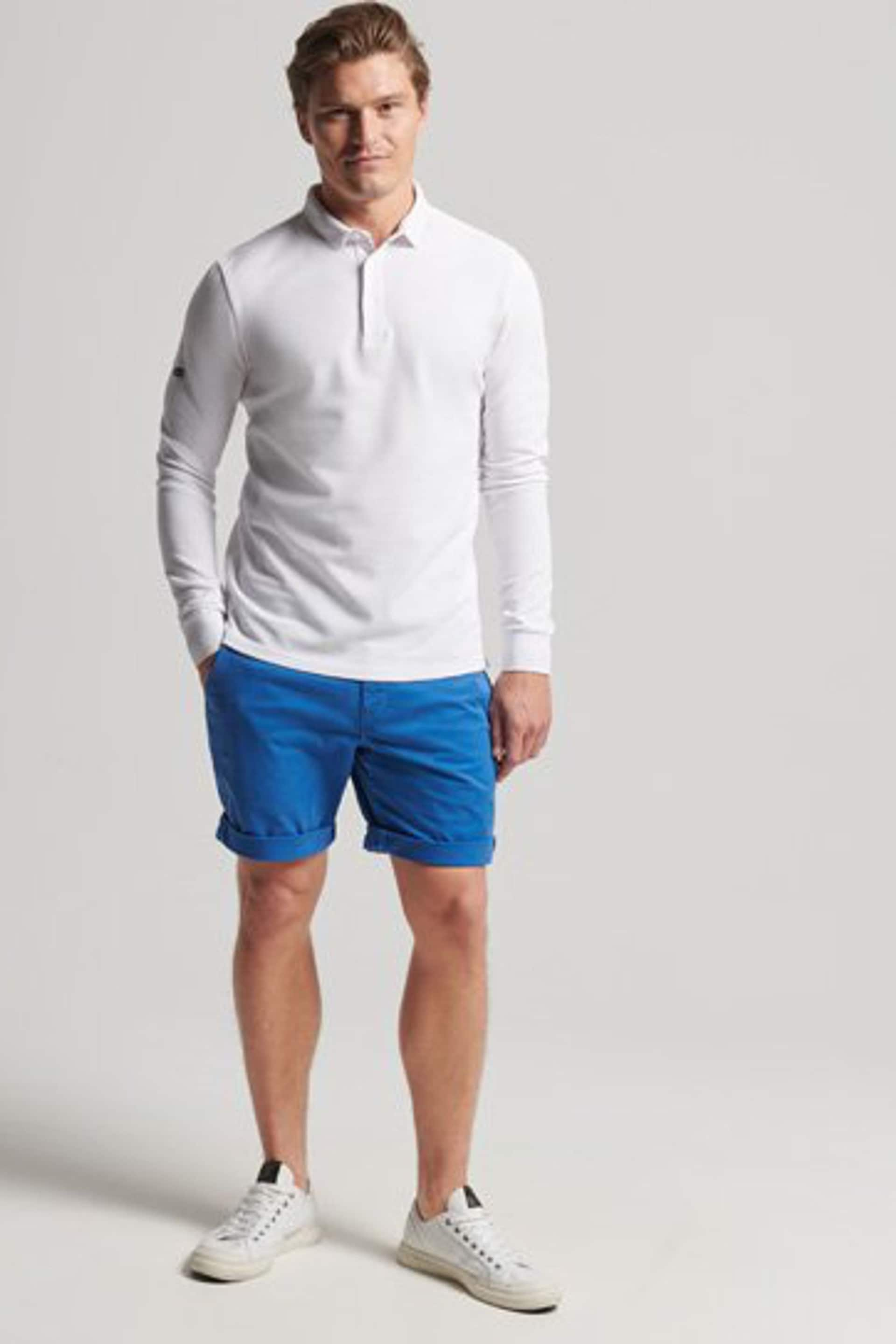 Superdry White Studios Organic Cotton Pique Polo Shirt - Image 4 of 8