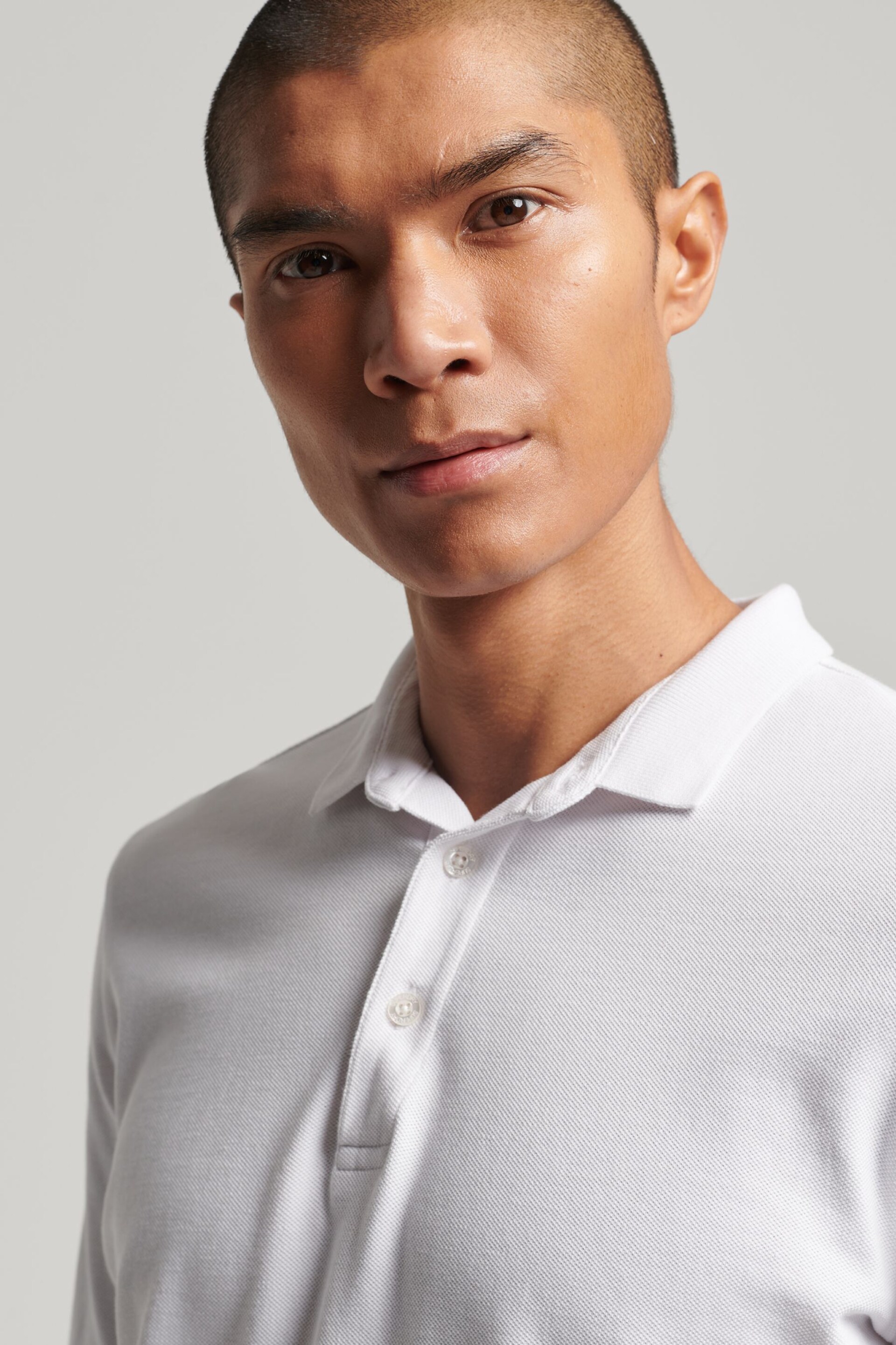 Superdry White Studios Organic Cotton Pique Polo Shirt - Image 5 of 8