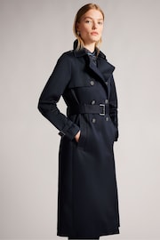 Ted Baker Blue Robbii Lightweight Trench Coat - Image 1 of 7
