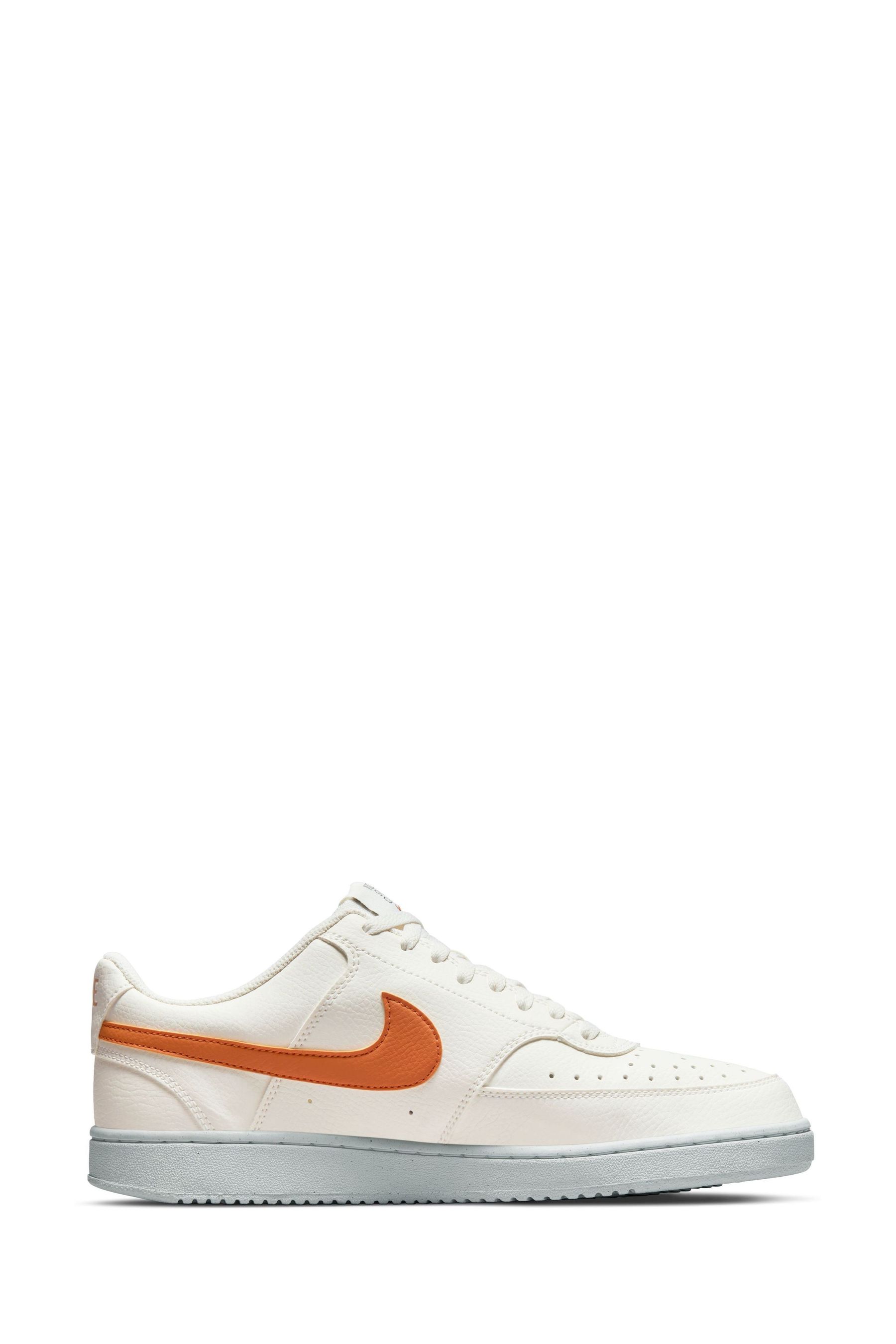 White and orange nike trainers deals