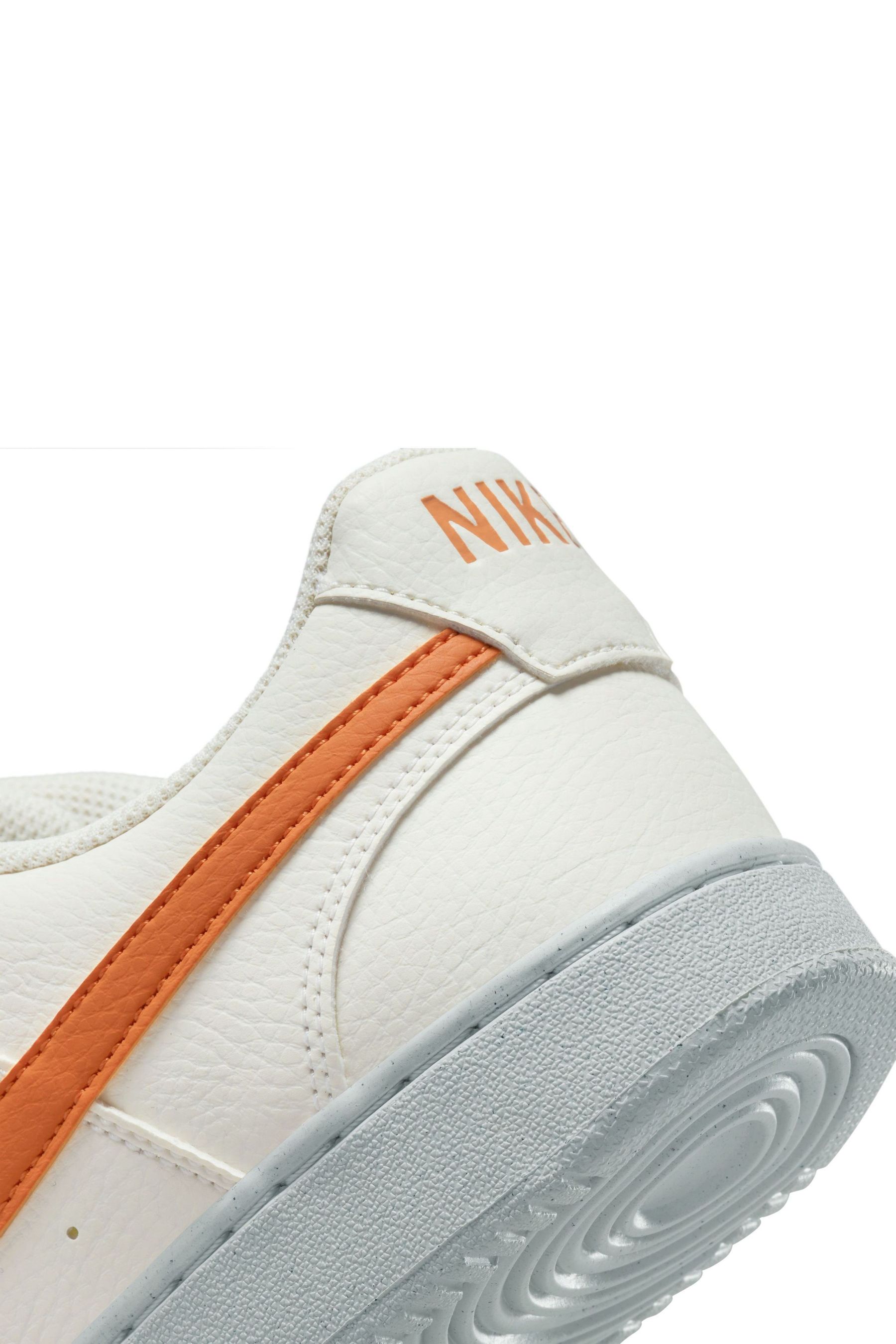 Nike white and orange trainers cheap