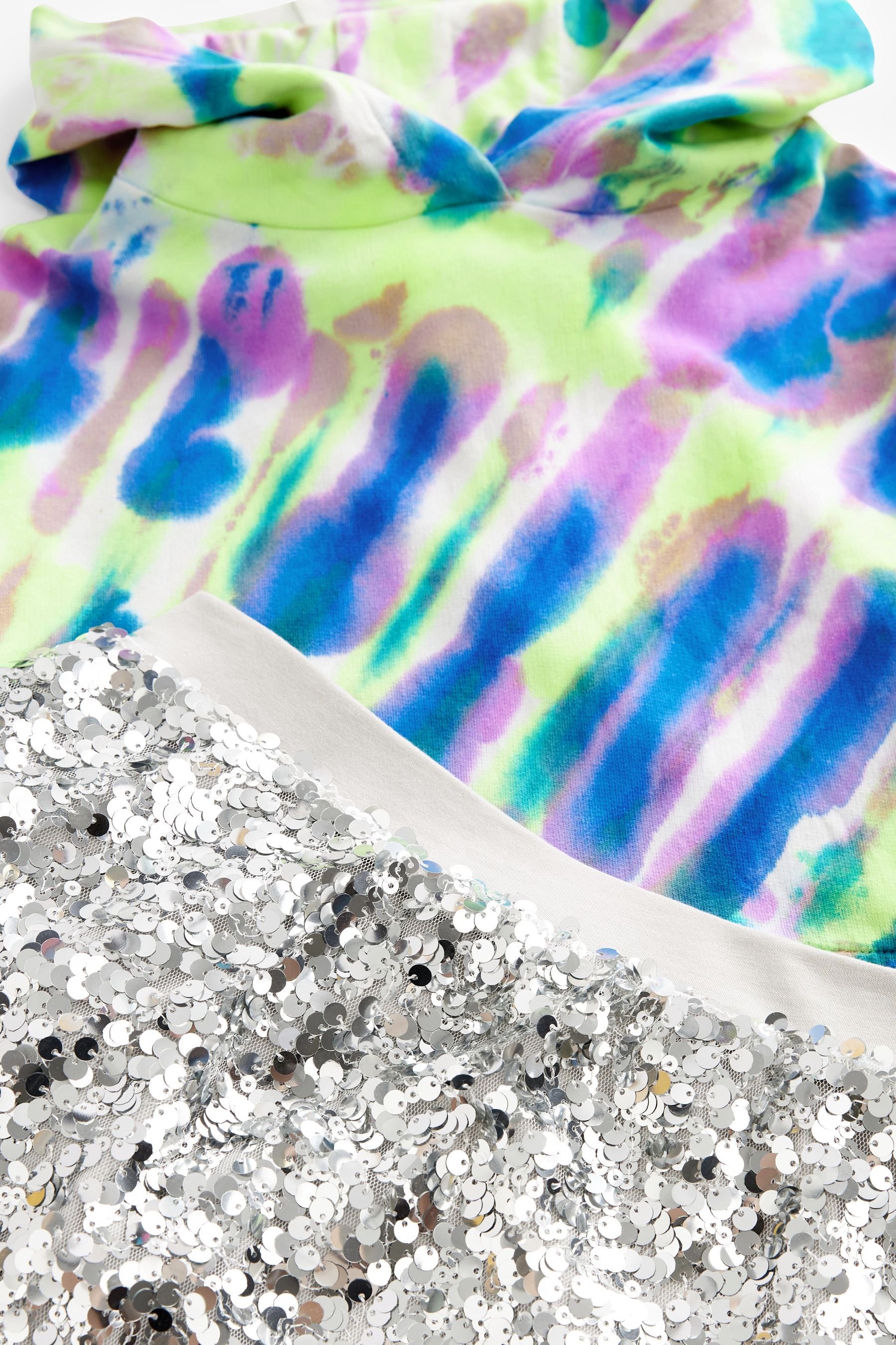 Buy Multi Tie Dye Top and Sequin Skirt Set 3 16yrs from Next United Arab Emirates