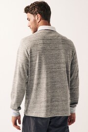 Grey Marl Long Sleeve Rugby Shirt - Image 3 of 9