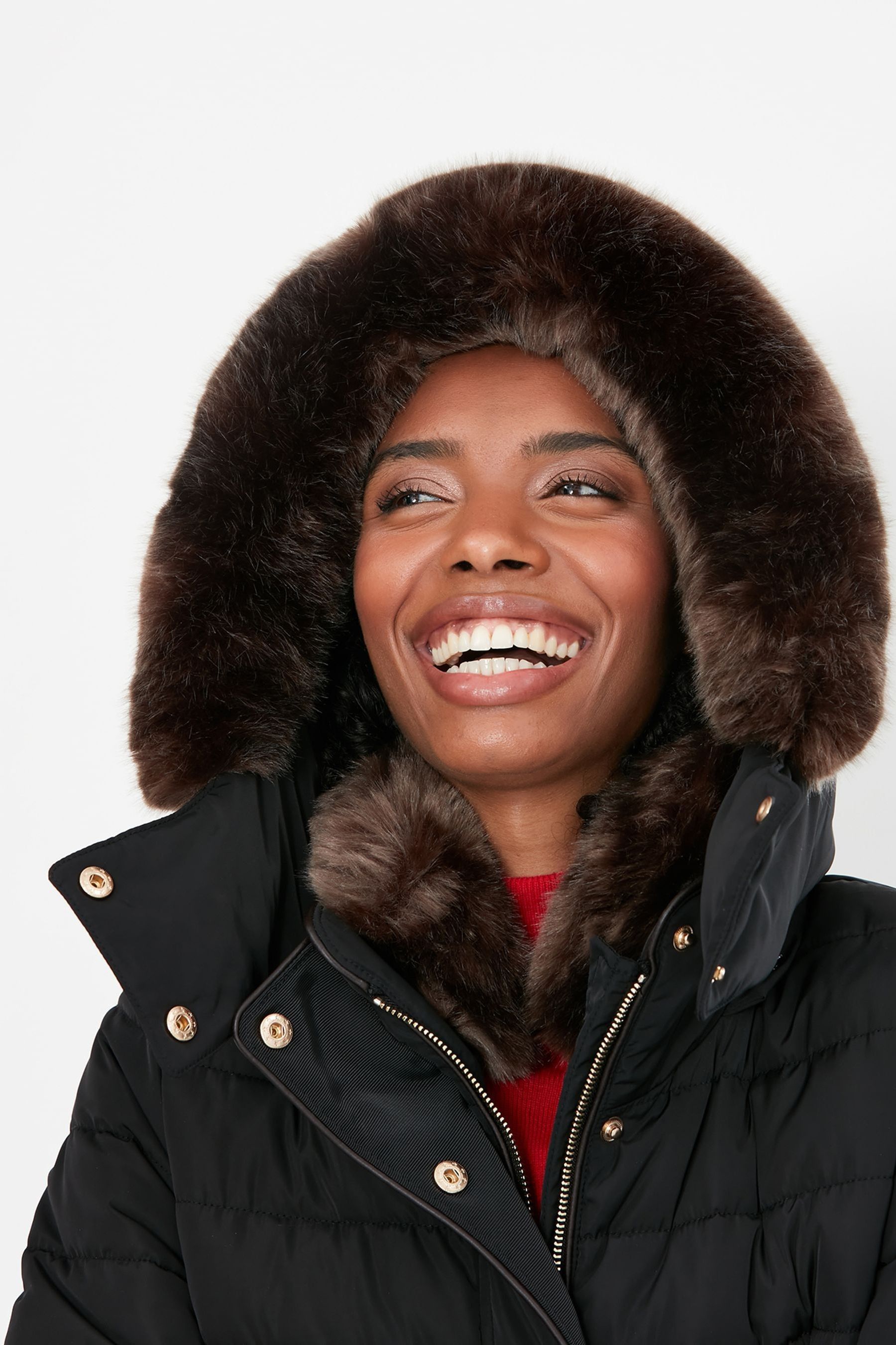 Buy Joules Black Cherington Coat from Next Luxembourg