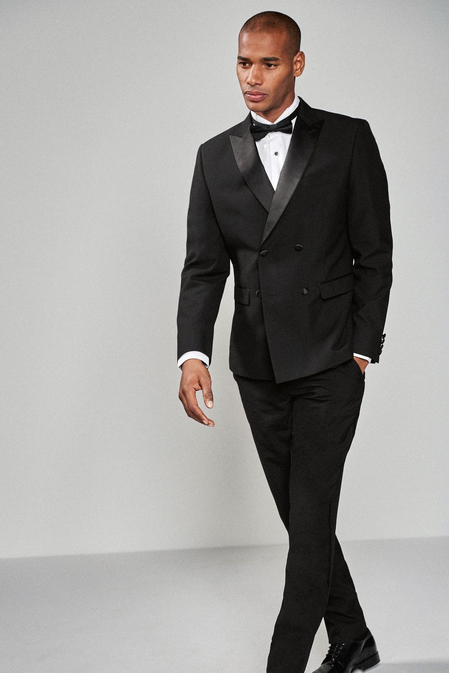 Black double breasted blazer men clearance