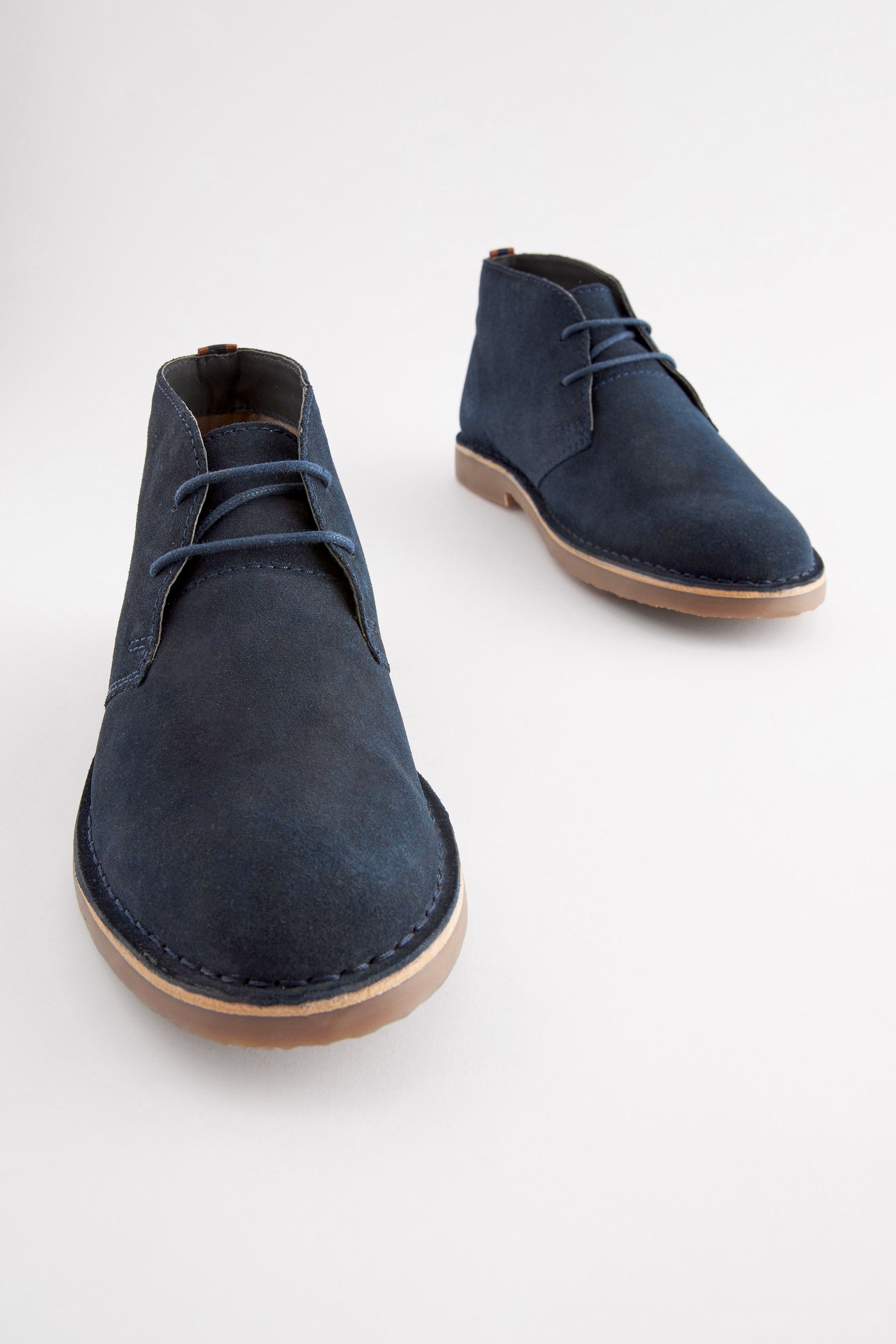 Buy Navy Blue Suede Desert Boots from Next Oman
