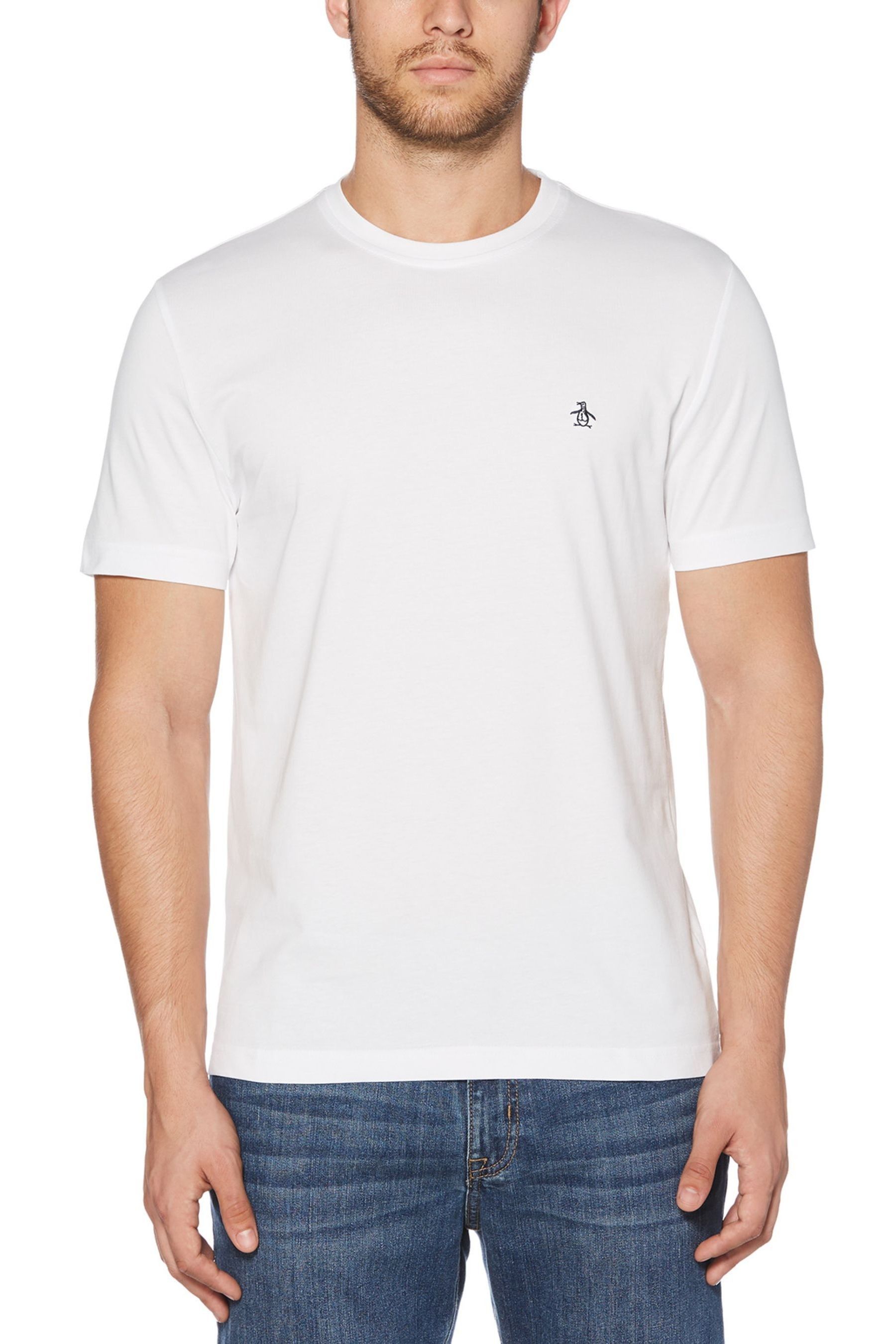 Original Penguin Pin Point 100 Cotton Logo T Shirt