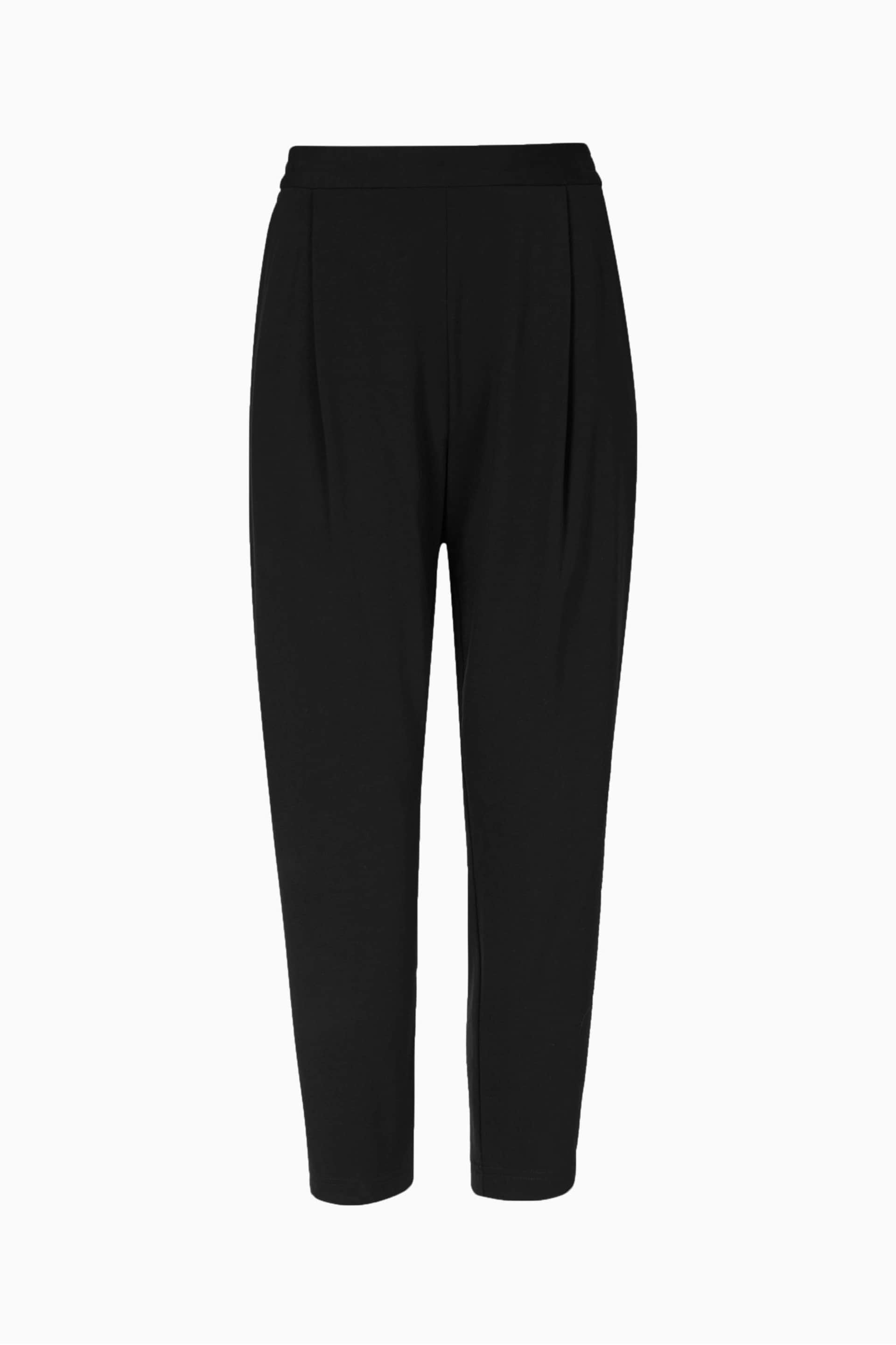 AllSaints Black Aleida Jersey Trousers - Image 6 of 6