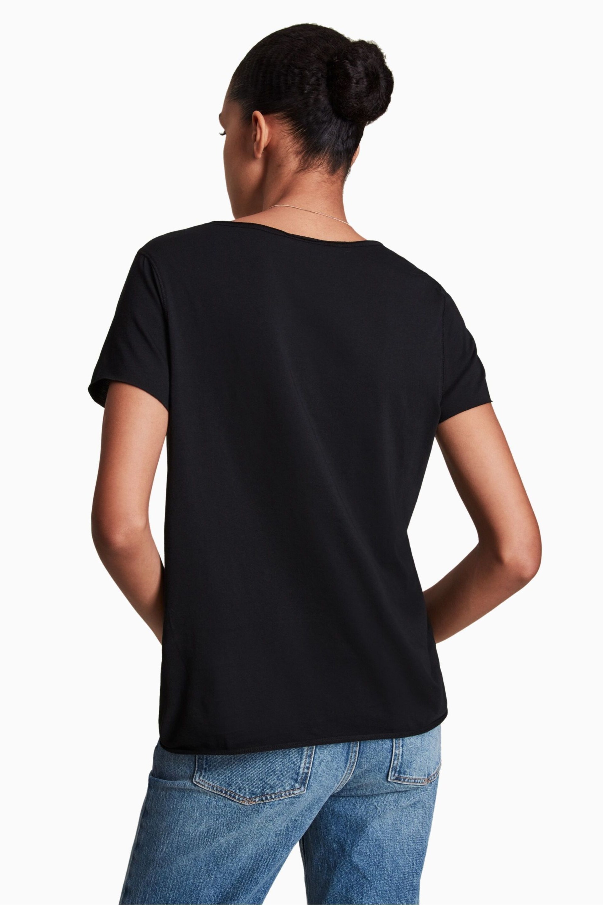 AllSaints Black Emelyn Tonic T-Shirt - Image 5 of 13