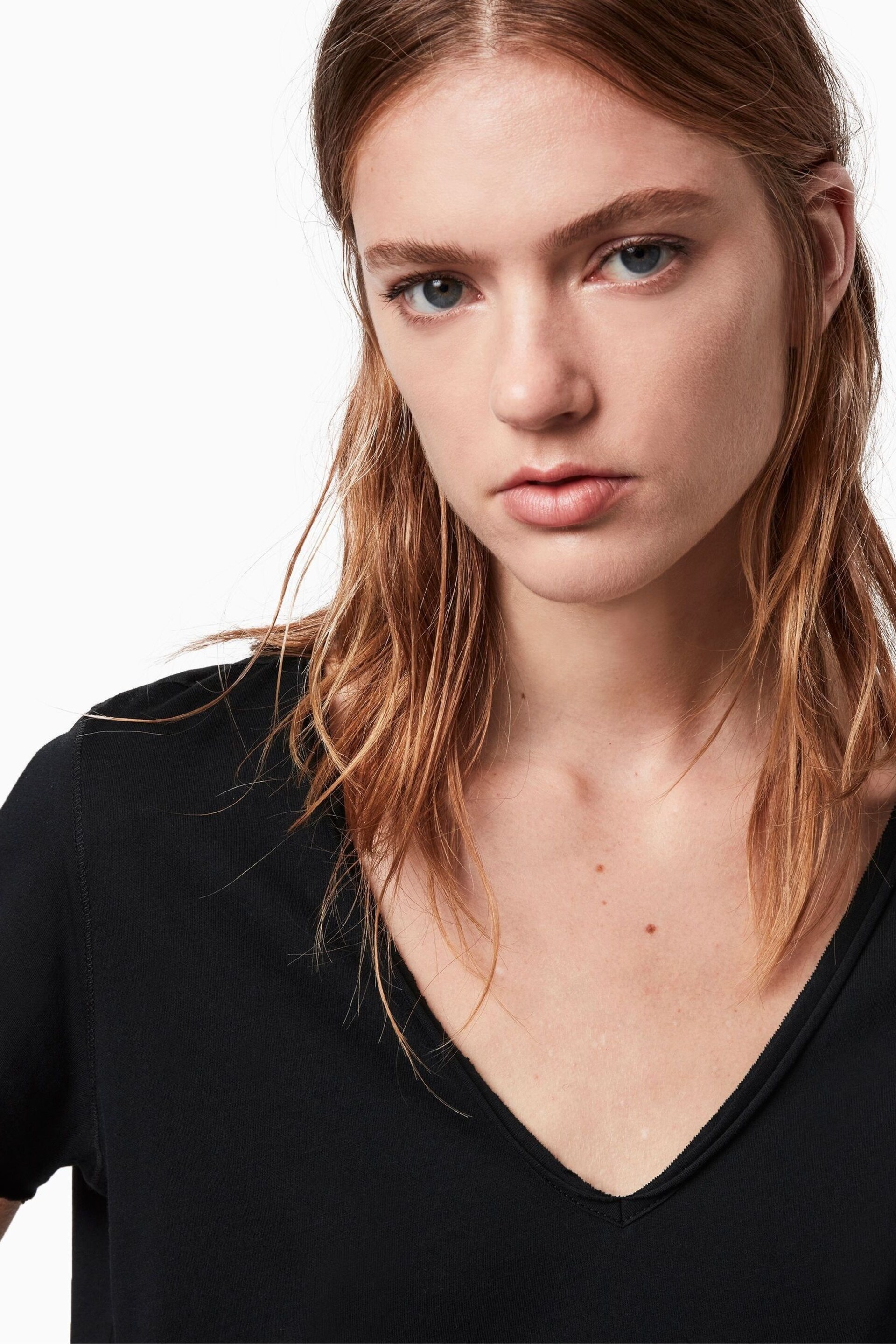 AllSaints Black Emelyn Tonic T-Shirt - Image 6 of 13