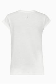 AllSaints White Anna 100% Cotton T-Shirt - Image 4 of 6