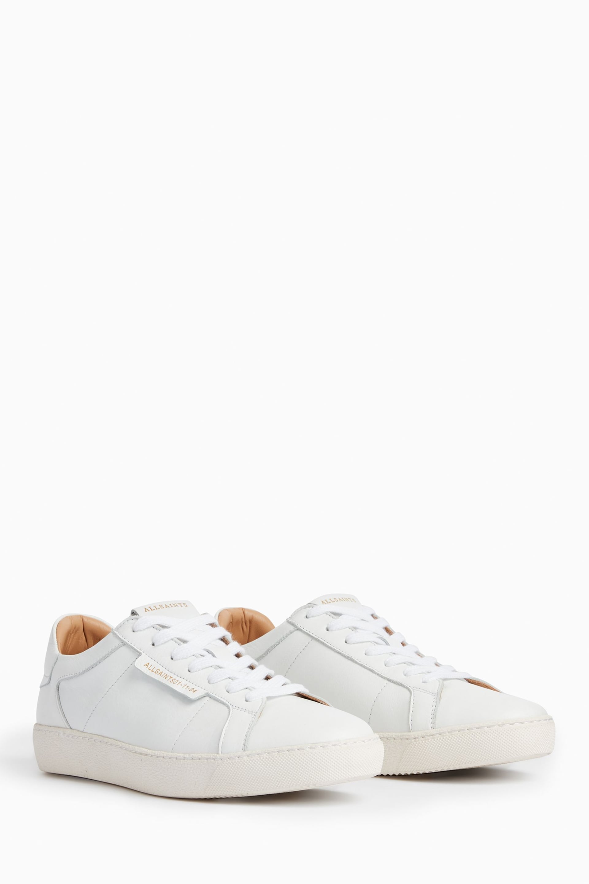 AllSaints White Sheer Sneakers - Image 2 of 7