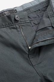Charcoal Grey Slim Fit Belted Soft Touch Chino Trousers - Image 6 of 6