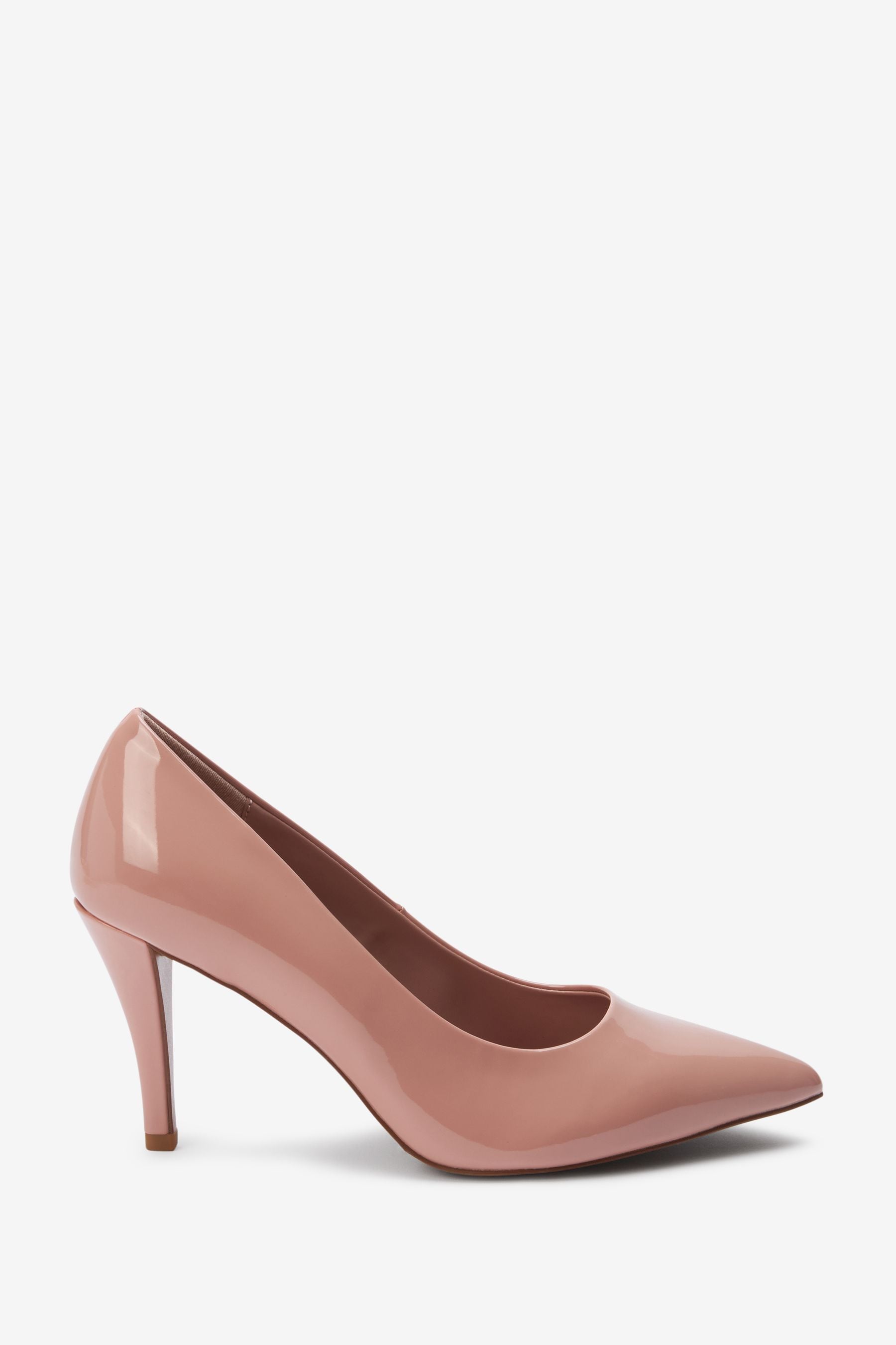 Wide fit nude court shoes store