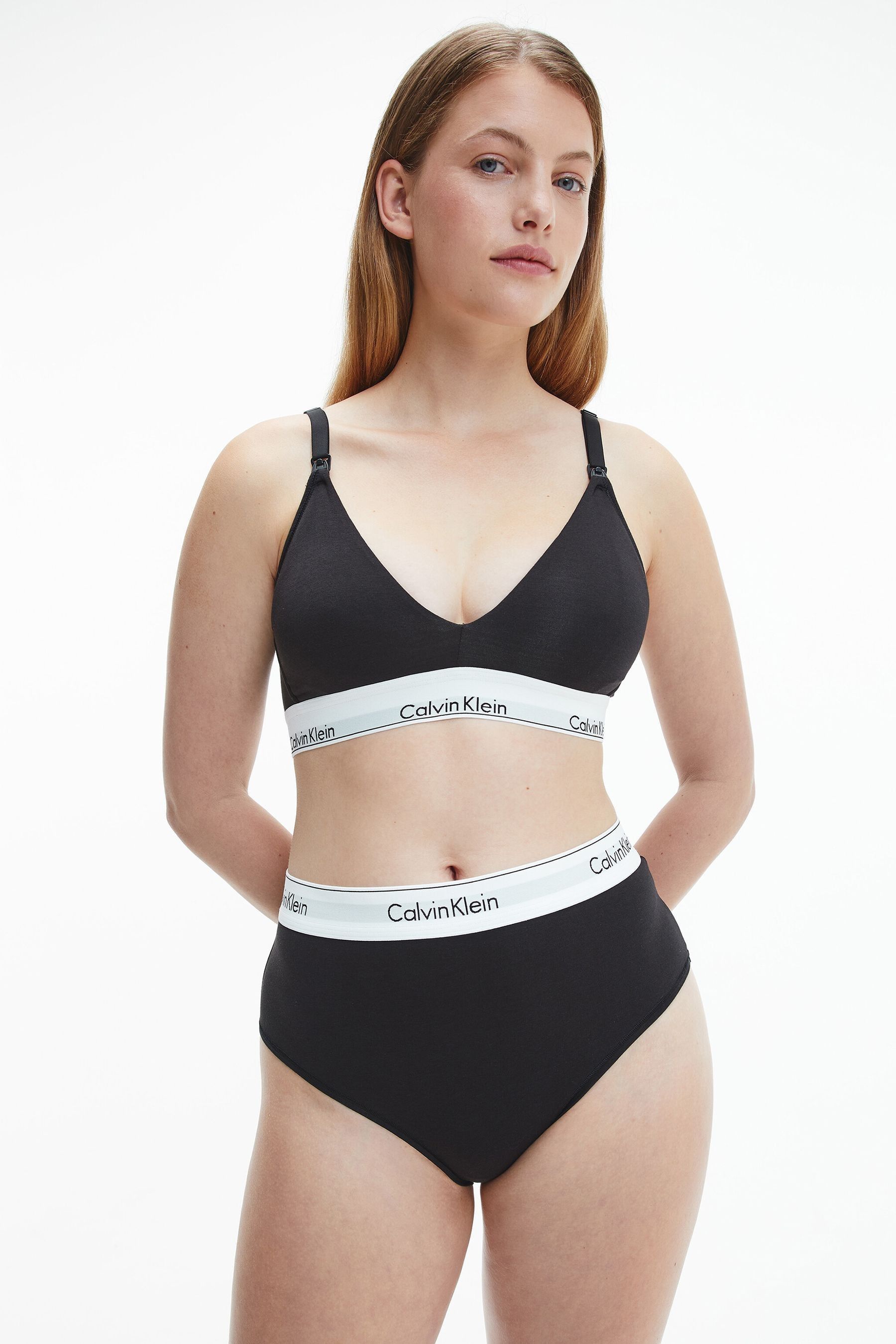 Calvin Klein Black Modern Cotton Maternity Bralette