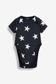 Navy/White Star 3 Pack Hip Dysplasia Bodysuits - Image 2 of 6