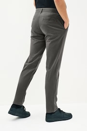 Dark Grey Regular Tapered Stretch Chino Trousers - Image 3 of 8