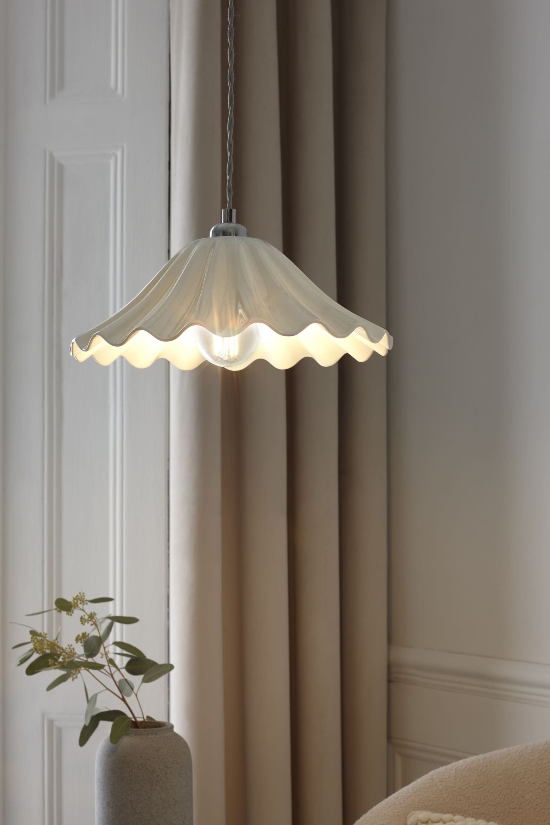 White Cheverny Easy Fit Lamp Shade - Image 1 of 4