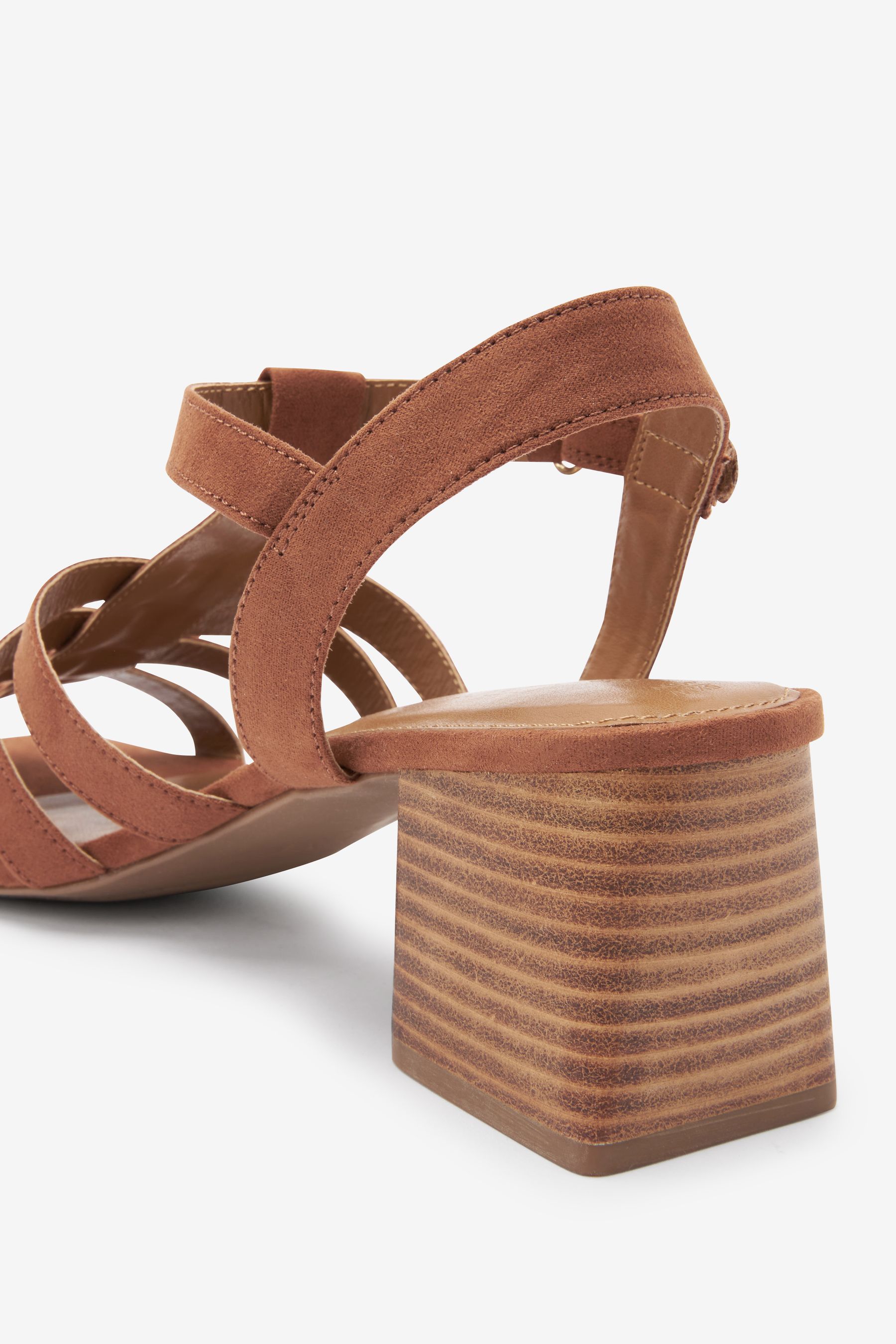 Gladiator block heel sandals clearance