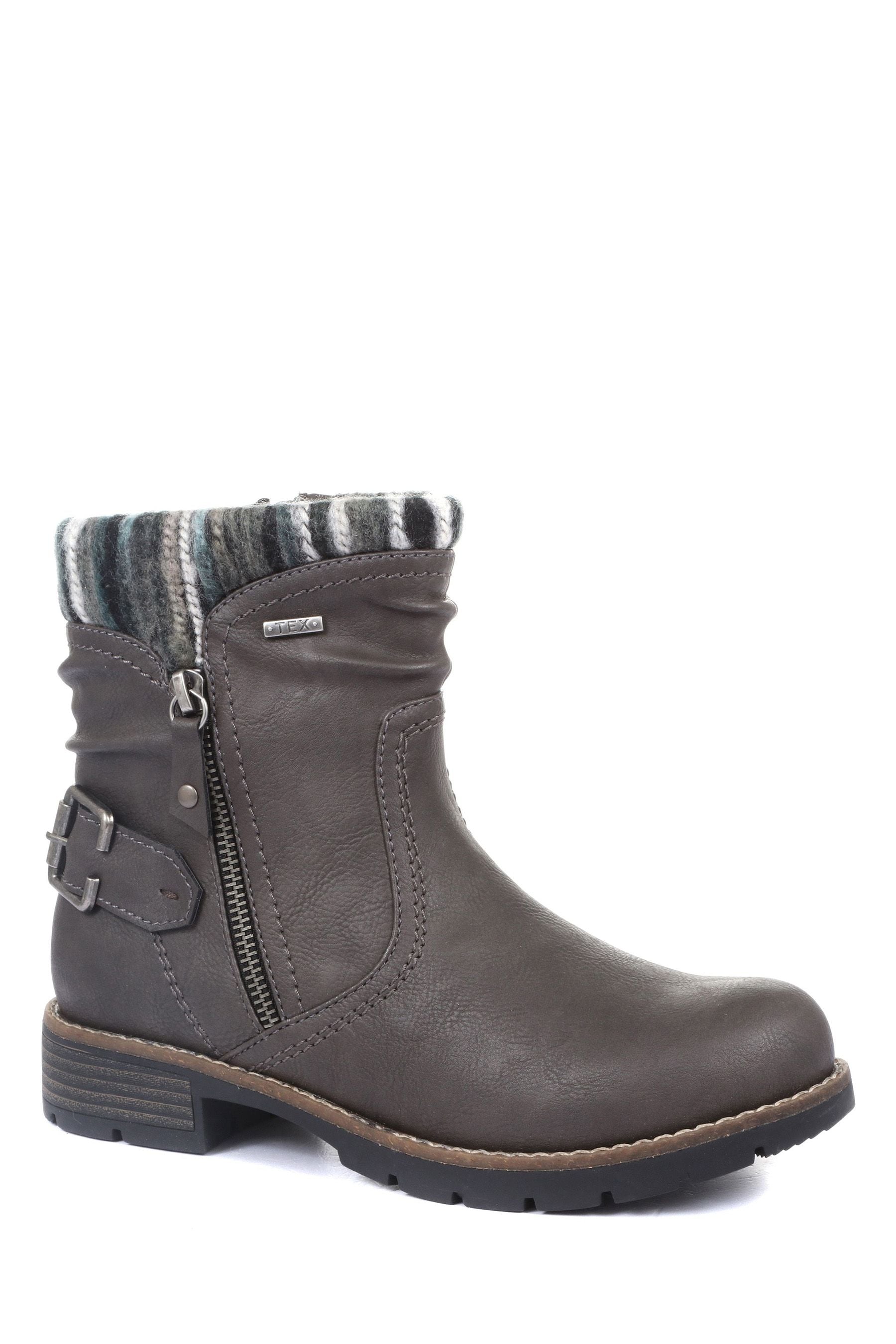 Pavers Grey Pavers Ladies Water Resistant Ankle Boots