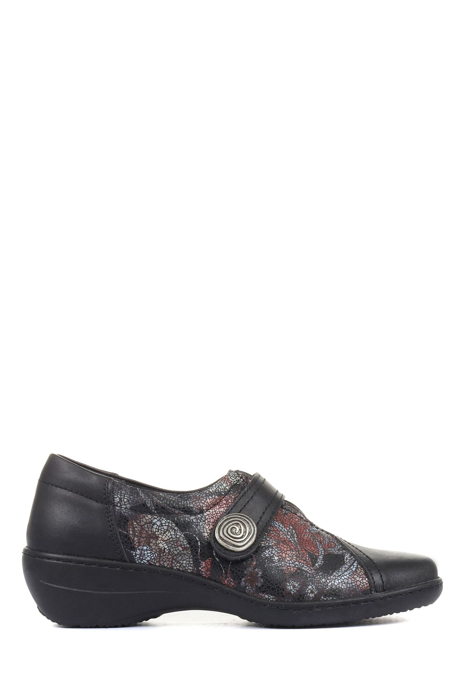 Buy Loretta Ladies Wide Fit Floral Leather Shoes from Next Luxembourg