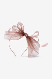 Blush Pink Wedding Fascinator - Image 1 of 2