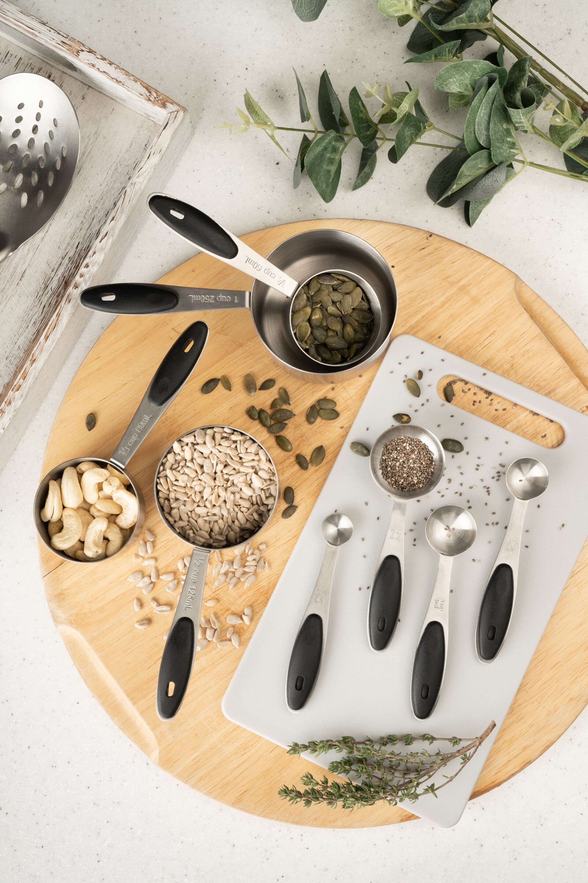 Fusion Black Measuring Cups/Spoons Set - Image 1 of 3