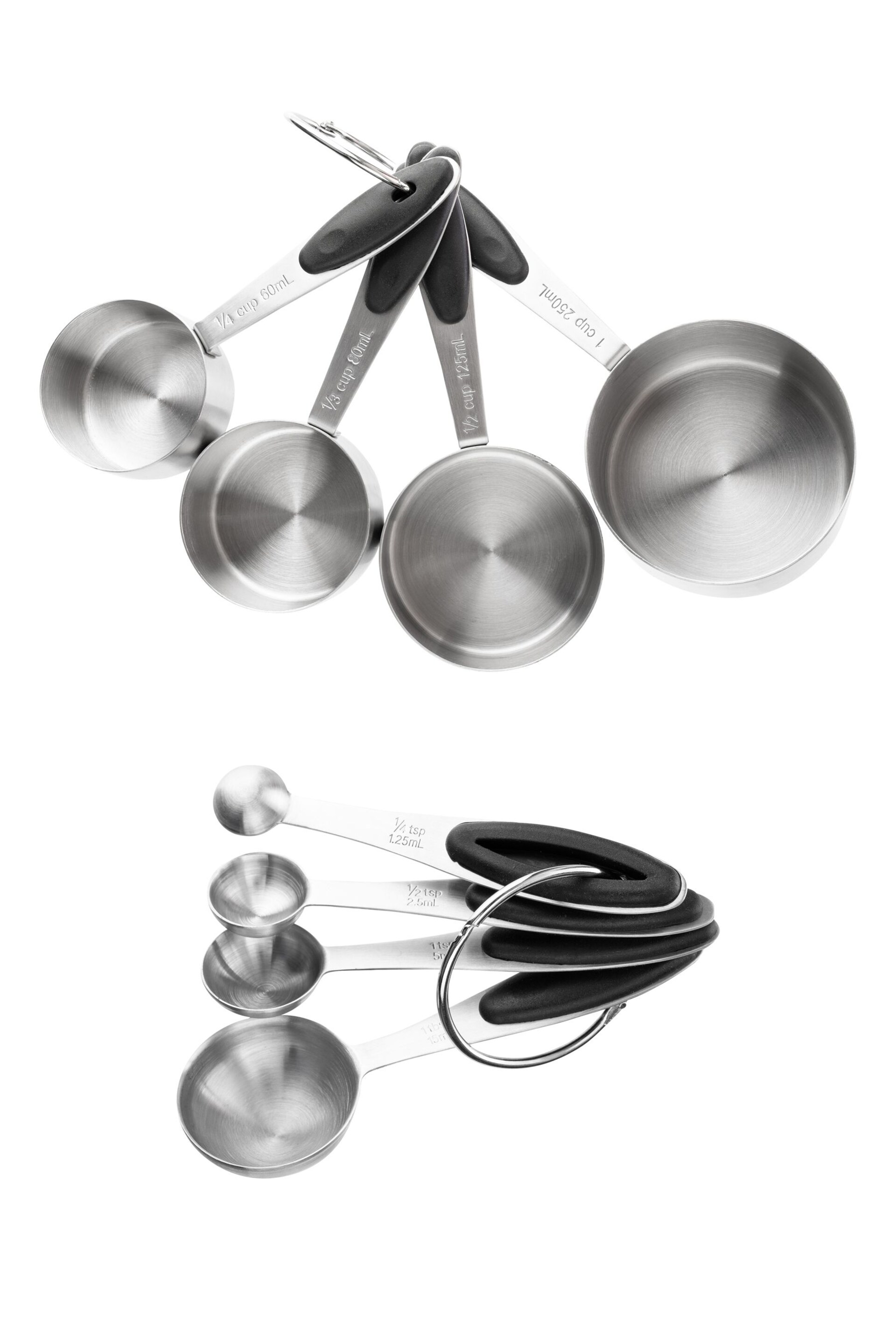 Fusion Black Measuring Cups/Spoons Set - Image 2 of 3