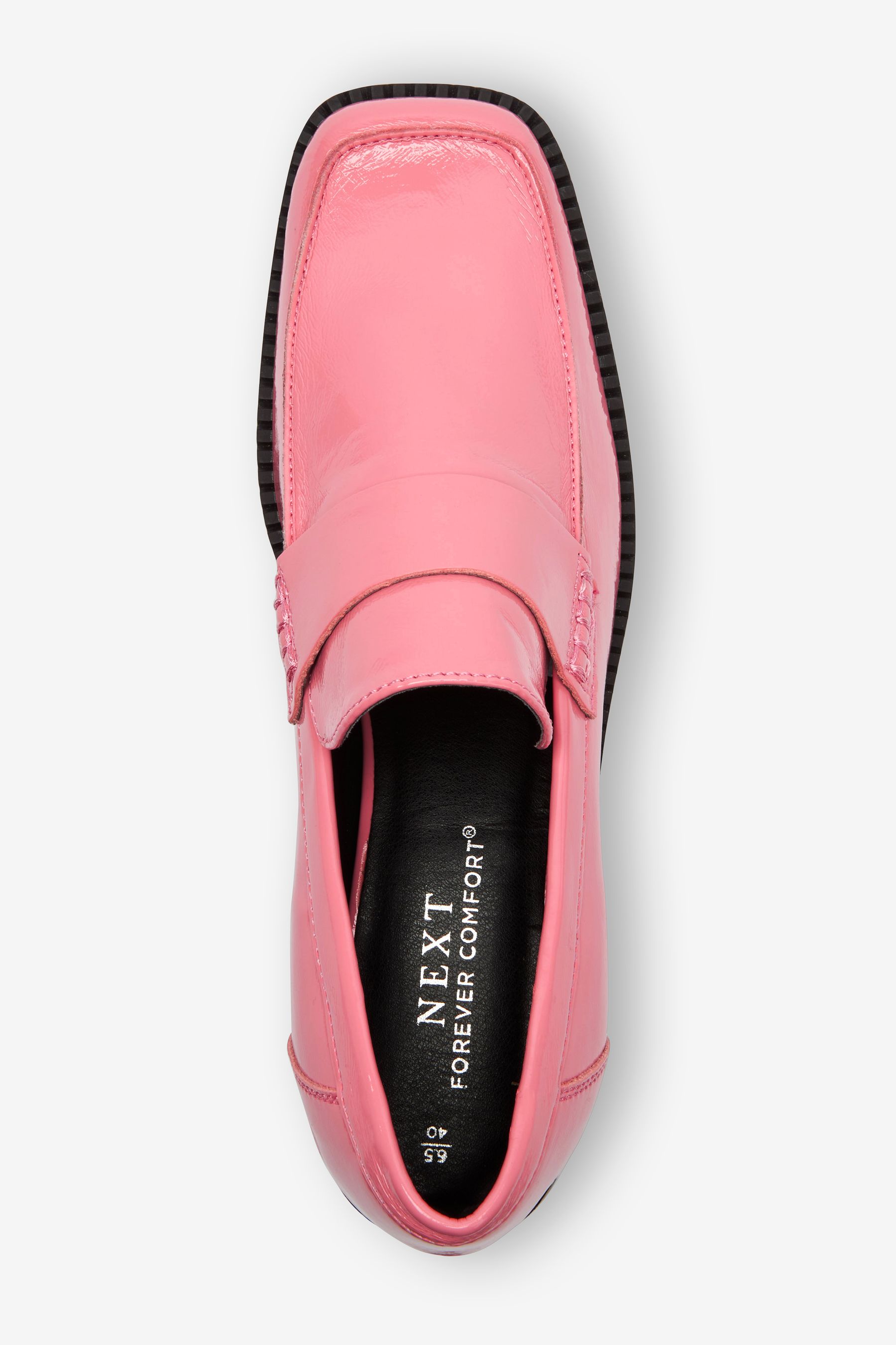 Buy Pink Forever Comfort Block Heel Loafers from Next Luxembourg