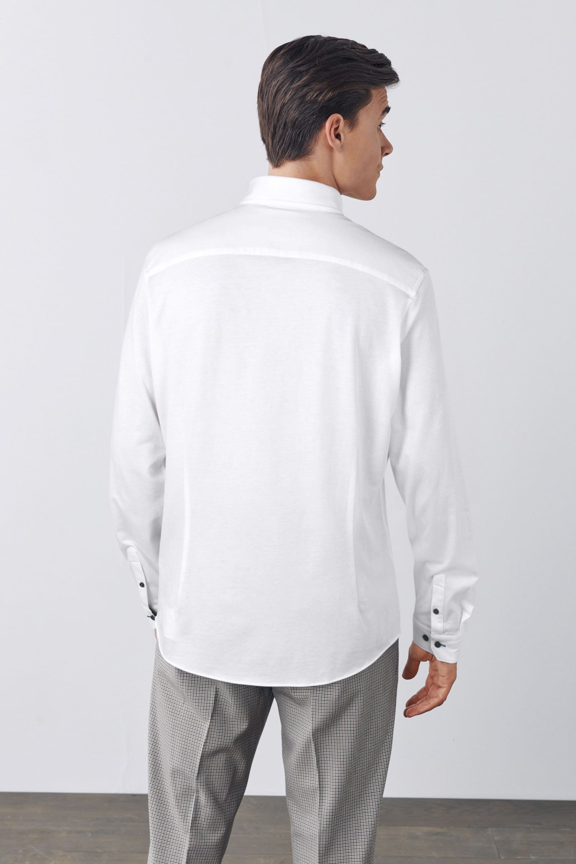 White Motionflex Knitted Shirt - Image 3 of 12