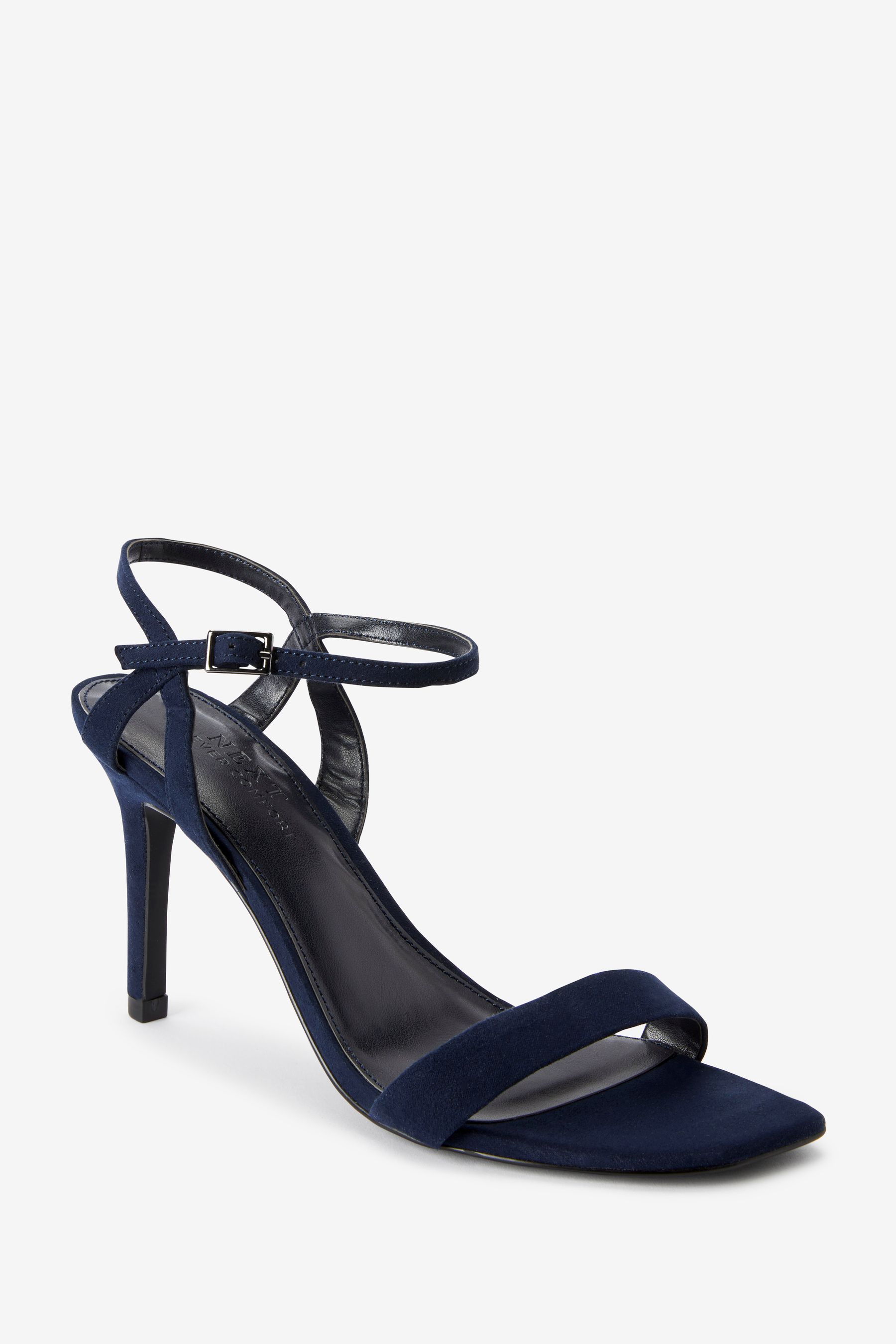 Buy Navy Blue Extra Wide Fit Forever Comfort Strappy Skinny Heel Sandals from Next Ireland