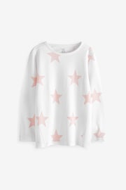 Pink/White Star 2 Pack Kind To Skin Pyjamas Set (9mths-12yrs) - Image 2 of 9