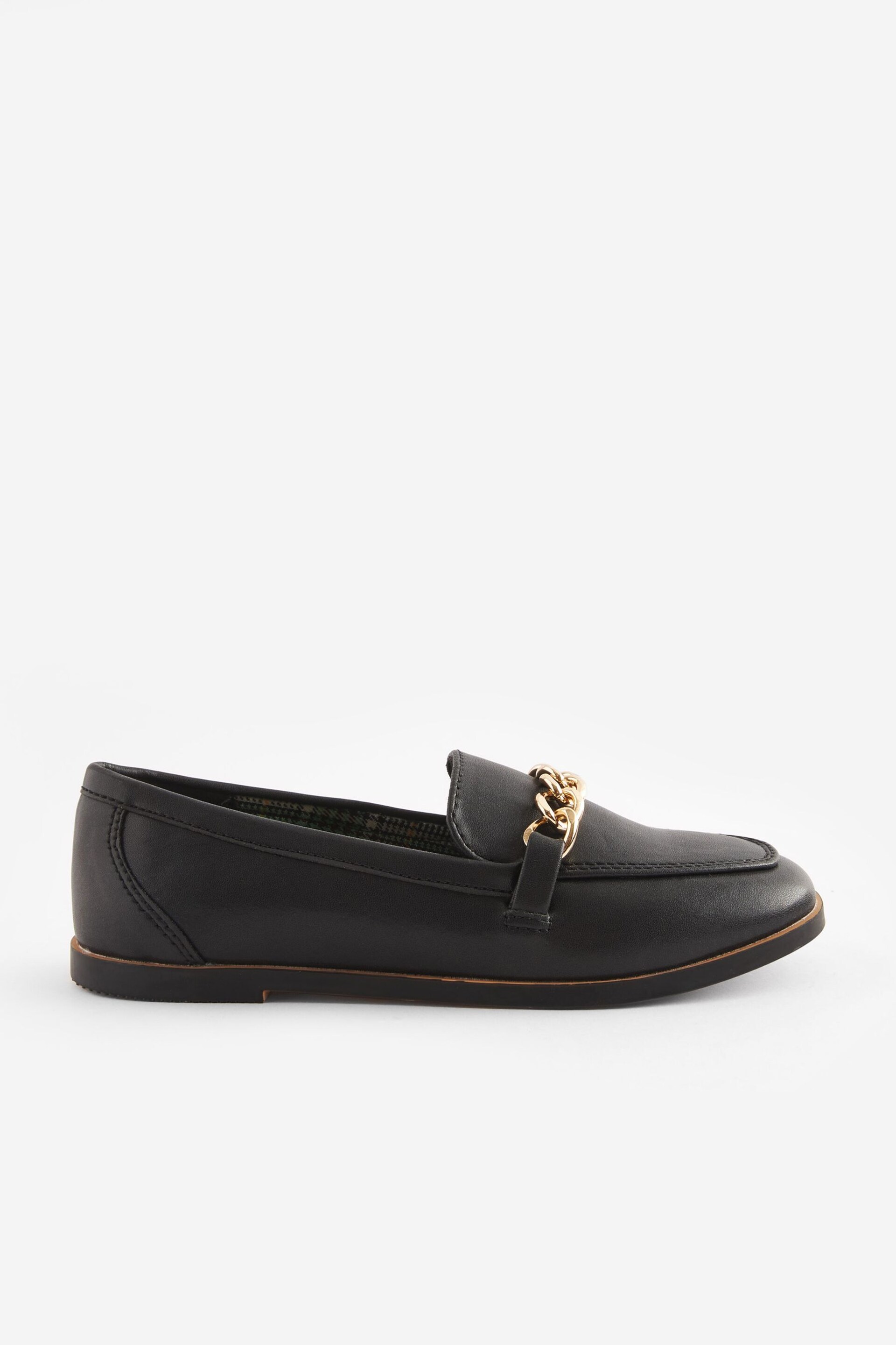Black Chain Loafers - Image 2 of 5