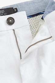 White Skinny Fit Stretch Chino Trousers - Image 6 of 6