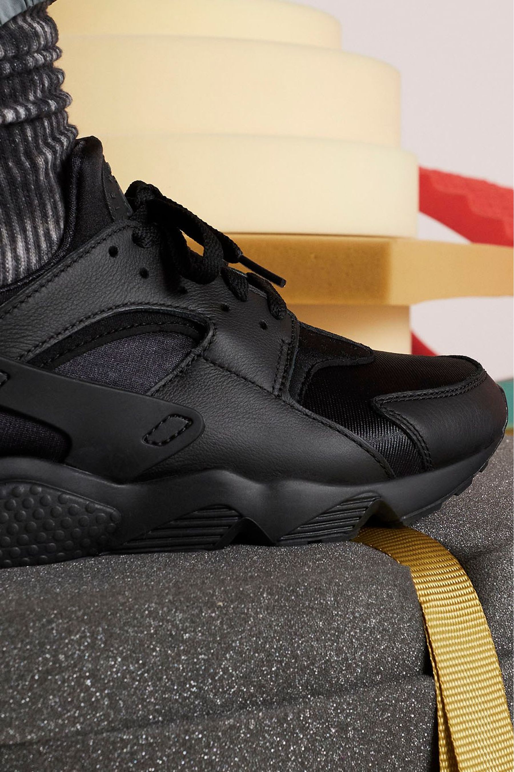 Buy Nike Air Black Huarache Trainers from Next Luxembourg