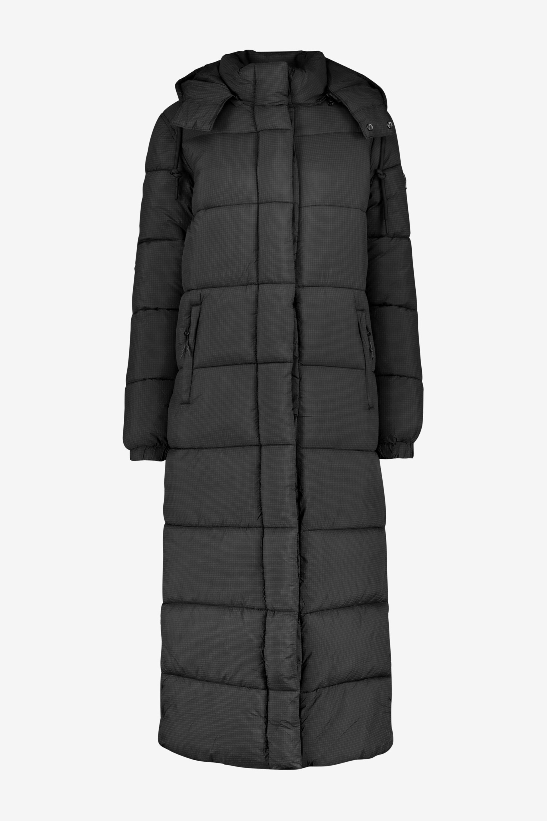 Superdry Black Ripstop Longline Puffer Jacket - Image 5 of 7