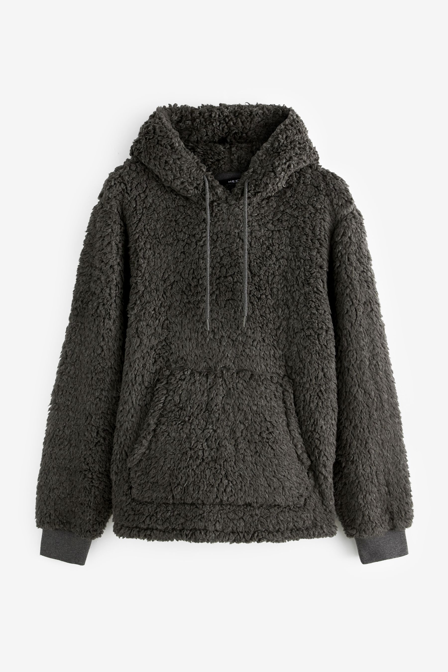Buy Charcoal Grey Overhead Next Borg Loungewear Hoodie from Next Luxembourg