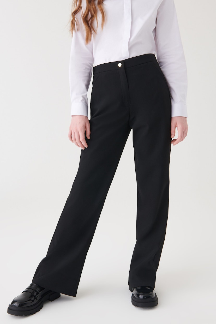 Black Senior Flare Trousers (9-17yrs) - Image 1 of 8