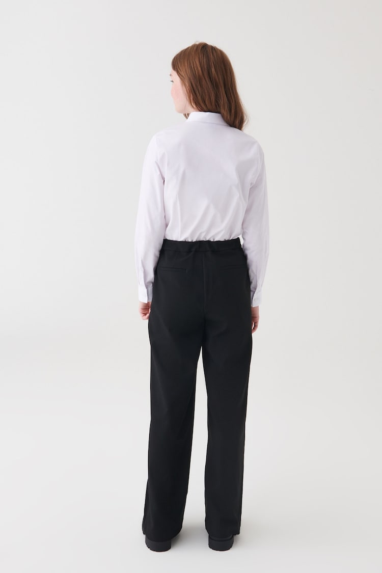 Black Regular Length Senior Wide Leg School Trousers (9-18yrs) - Image 2 of 6