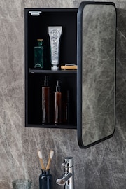 Black Mirrored Storage Single Wall Cabinet - Image 2 of 6